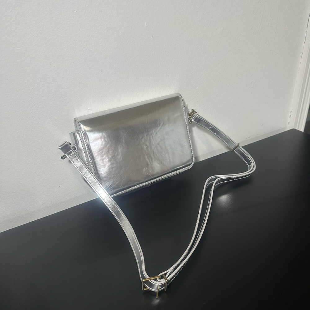 Silver Crossbody Madewell Bag
